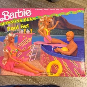 👙🌺 Hawaiian Fun Barbie Pool Set 🌺👙